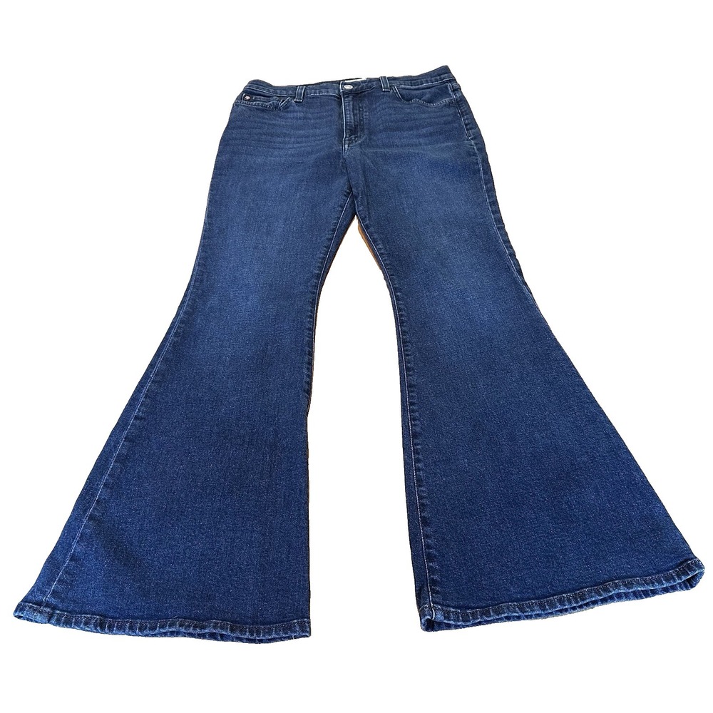 Hudson Jeans Heidi High Rise Flare Womens 30 Dark Wash Stretch Denim Boho Retro
